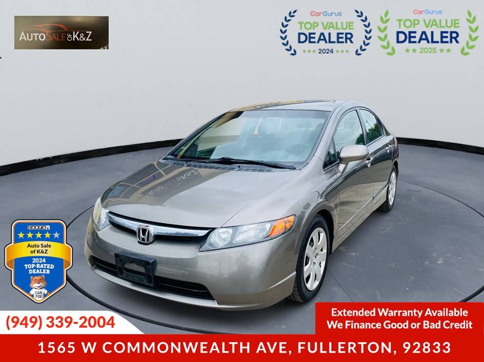 2008 Honda Civic LX — Sedan — 115,189 mi — Fullerton, CA