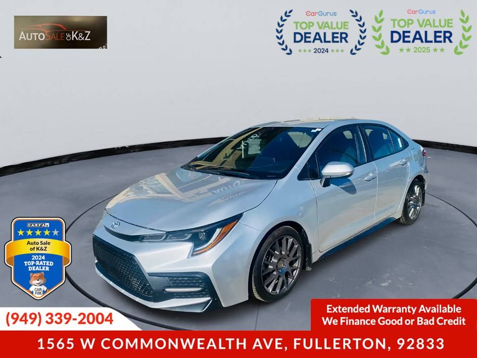 2020 Toyota Corolla SE — Sedan — 168,041 mi — Fullerton, CA