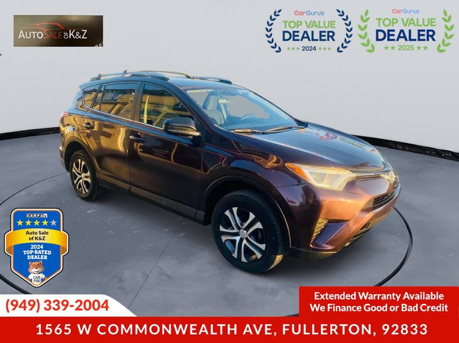 2016 Toyota RAV4 LE — SUV — 159,061 mi — Fullerton, CA