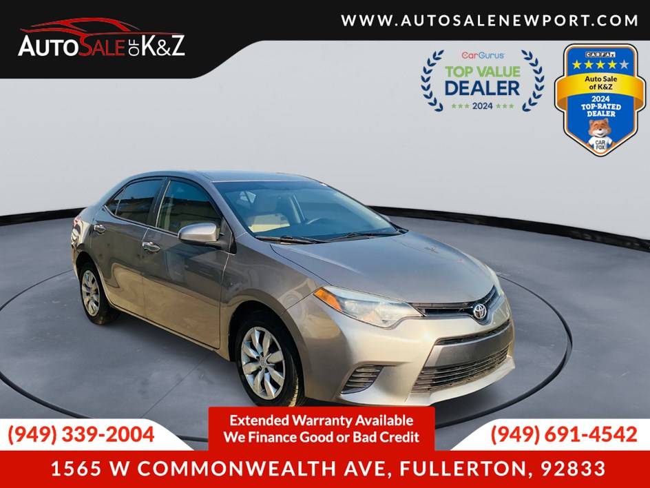 2015 Toyota Corolla LE — Sedan — 139,063 mi — Fullerton, CA