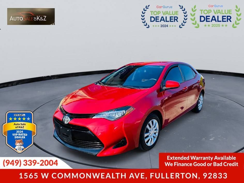 2018 Toyota Corolla LE — Sedan — 105,914 mi — Fullerton, CA