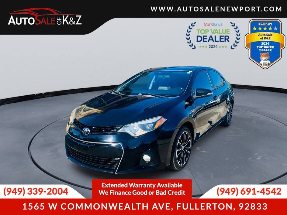 2014 Toyota Corolla S Premium — Sedan — 113,217 mi — Fullerton, CA