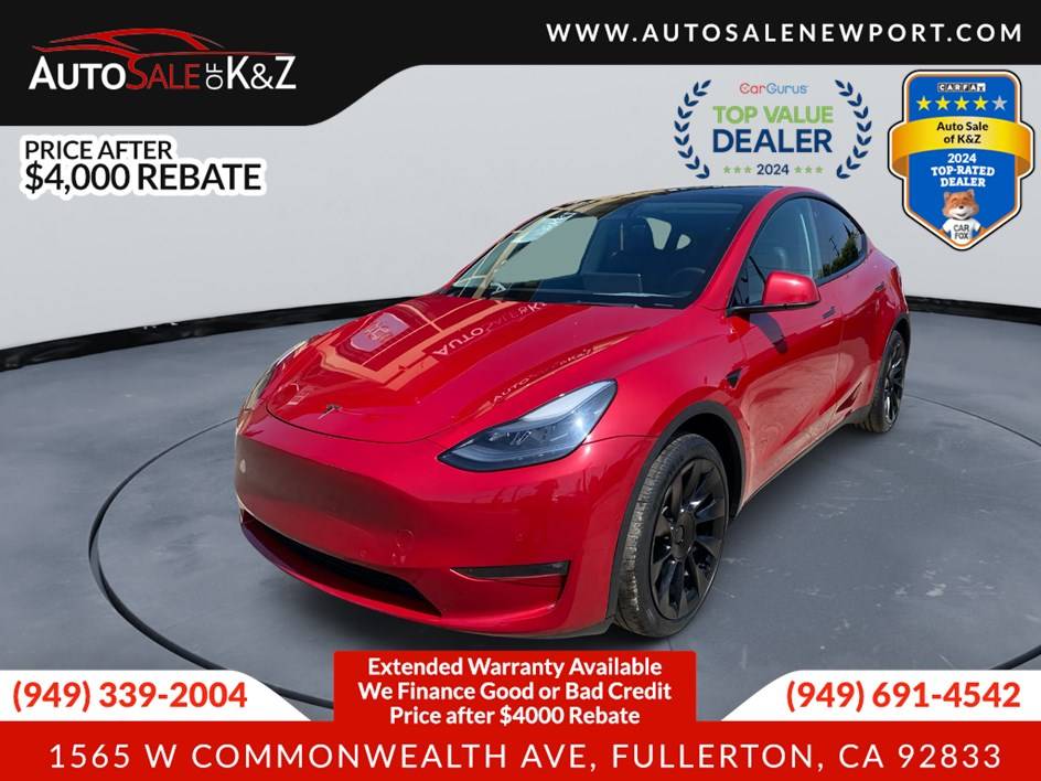 2022 Tesla Model Y Long Range — SUV — 57,873 mi — Fullerton, CA