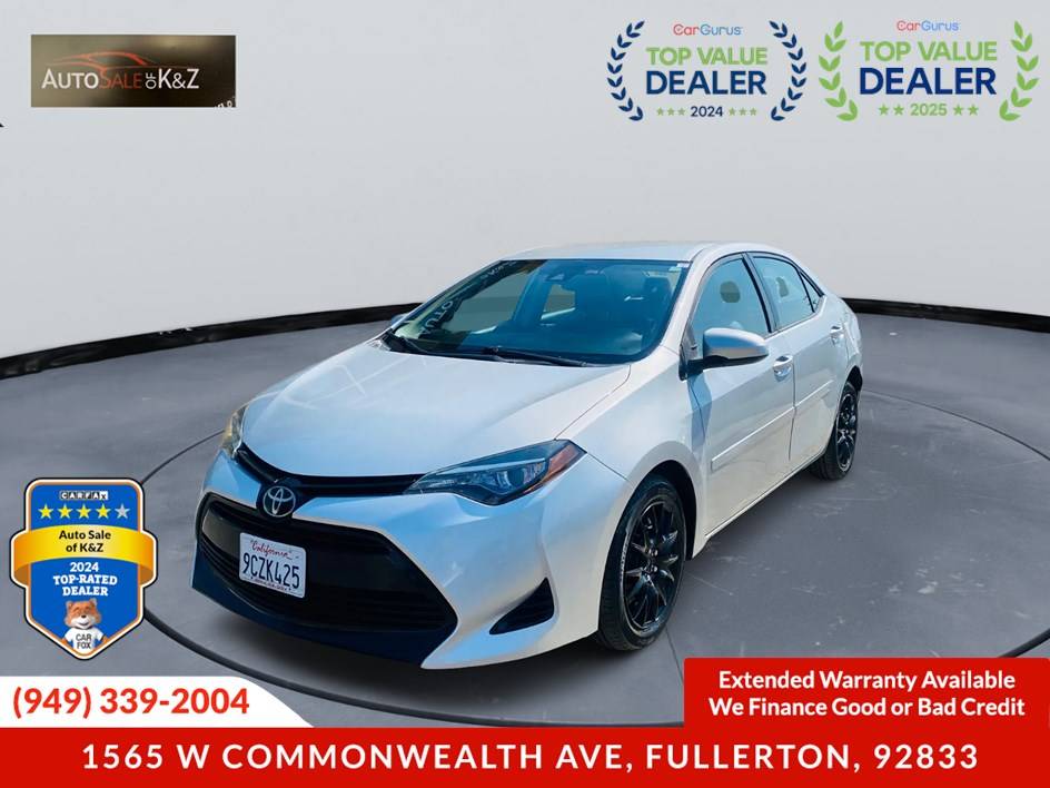 2017 Toyota Corolla LE — Sedan — 122,306 mi — Fullerton, CA