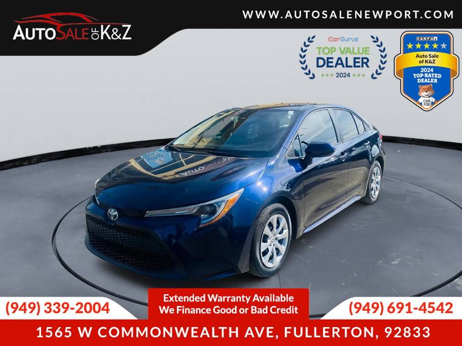 2020 Toyota Corolla LE — Sedan — 95,443 mi — Fullerton, CA