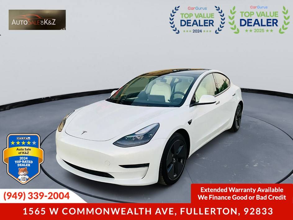 2022 Tesla Model 3 Standard Range Plus — Sedan — 30,268 mi — Fullerton, CA