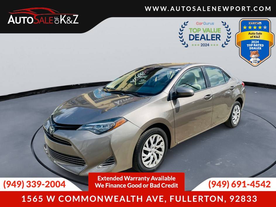 2018 Toyota Corolla LE — Sedan — 78,429 mi — Fullerton, CA