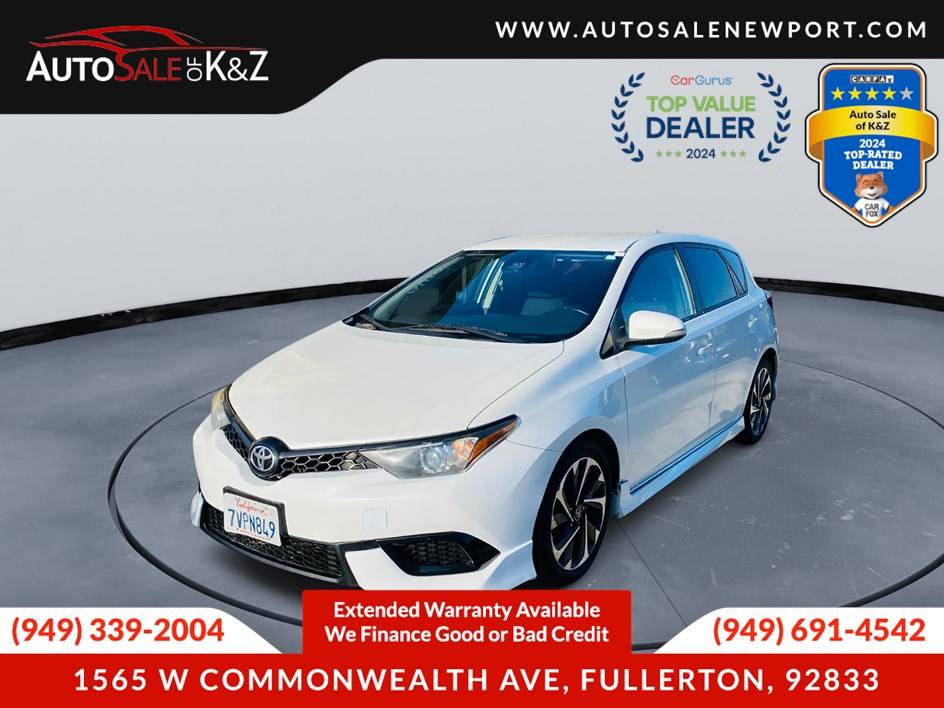 2017 Toyota Corolla iM iM — Hatchback — 118,647 mi — Fullerton, CA