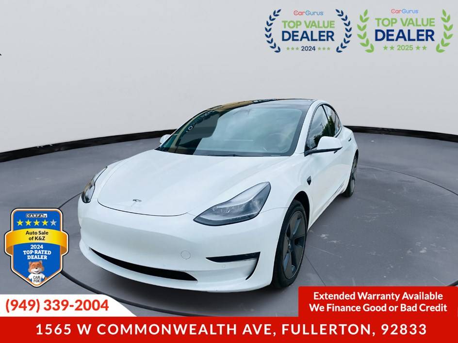 2022 Tesla Model 3 Long Range — Sedan — 35,005 mi — Fullerton, CA
