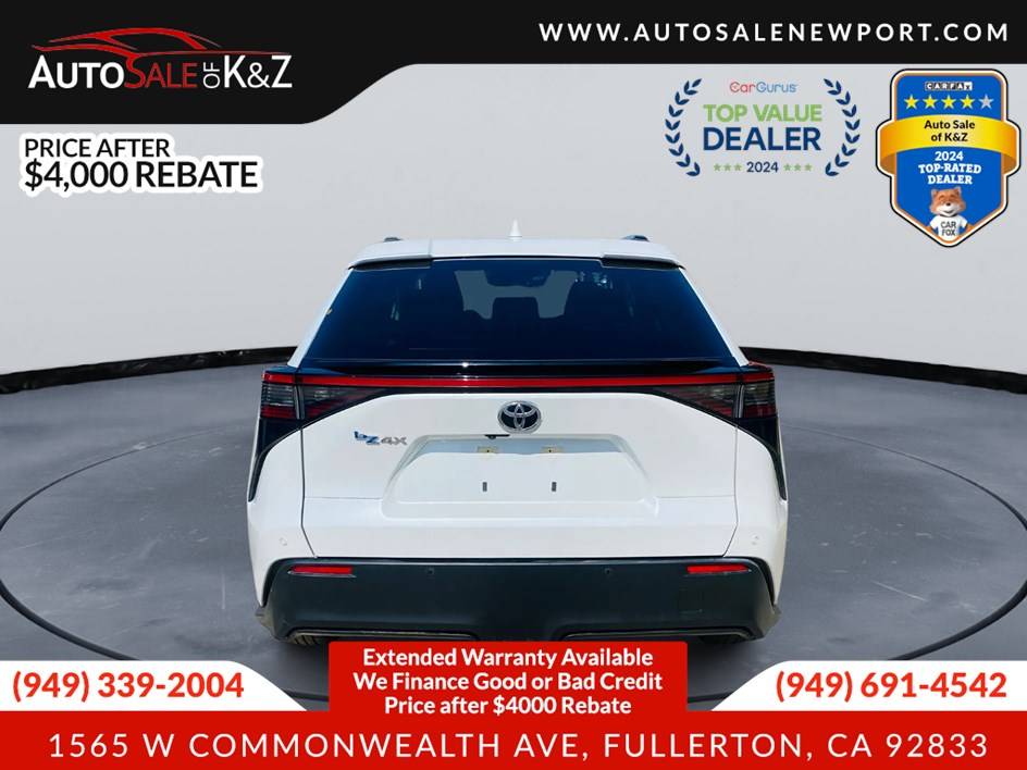 2023 Toyota bZ4X XLE — SUV — 54,152 mi — Fullerton, CA