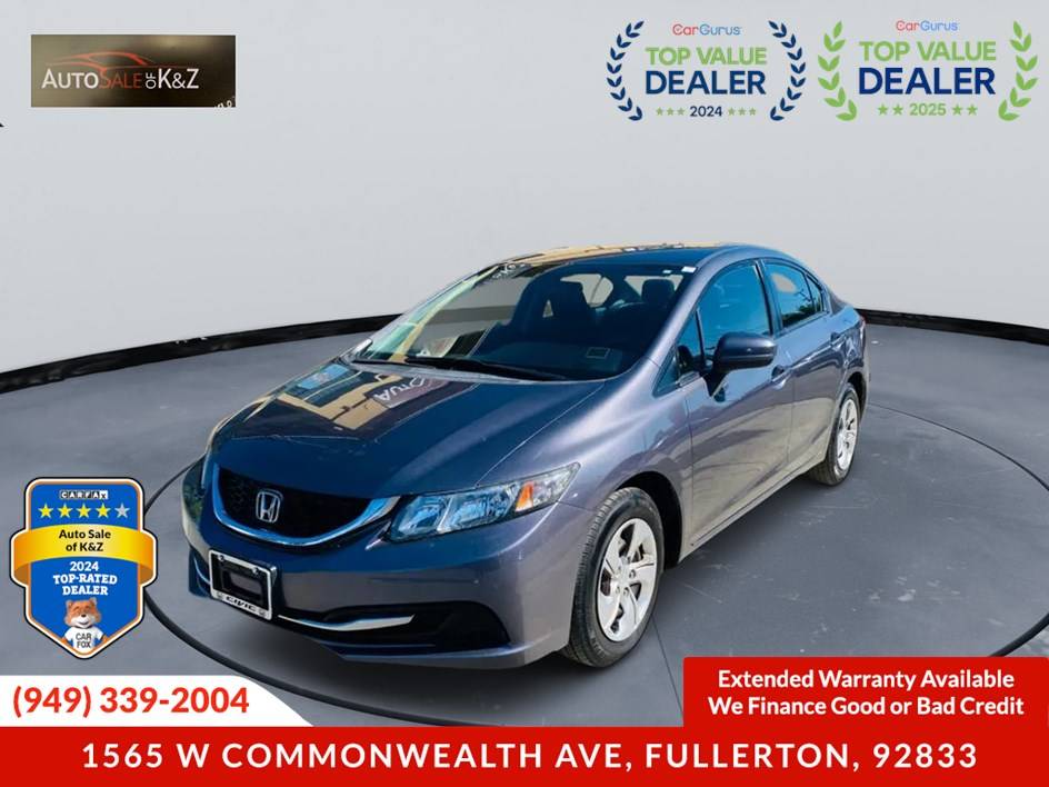 2015 Honda Civic LX — Sedan — 125,870 mi — Fullerton, CA