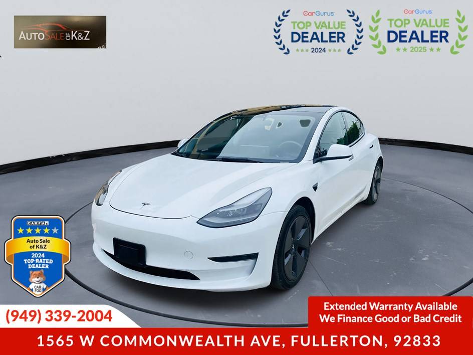 2021 Tesla Model 3 Standard Range Plus — Sedan — 86,471 mi — Fullerton, CA