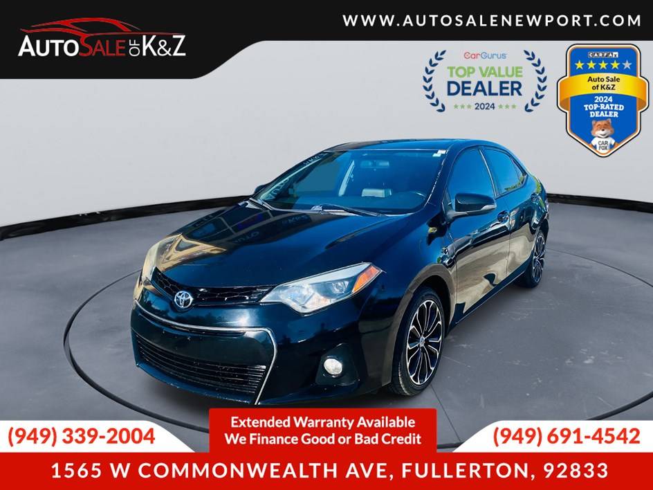 2016 Toyota Corolla S — Sedan — 167,487 mi — Fullerton, CA