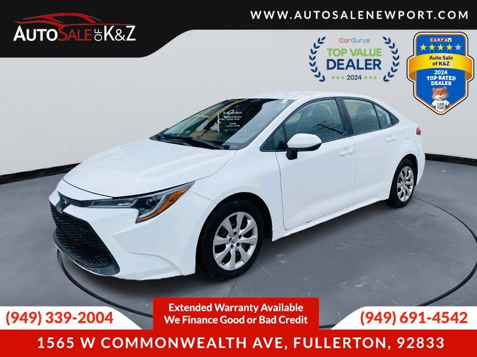 2020 Toyota Corolla LE — Sedan — 136,966 mi — Fullerton, CA