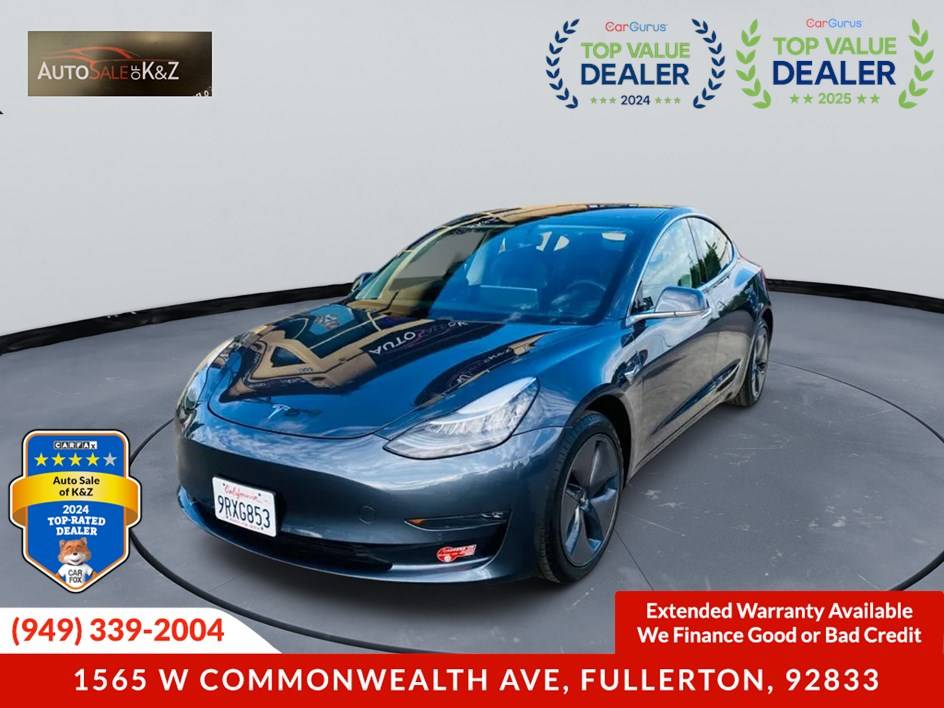 2018 Tesla Model 3 Long Range — Sedan — 77,252 mi — Fullerton, CA