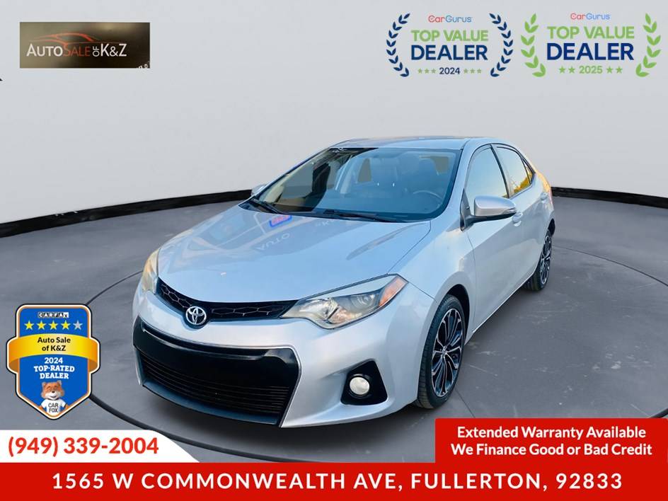 2015 Toyota Corolla S Plus — Sedan — 144,502 mi — Fullerton, CA