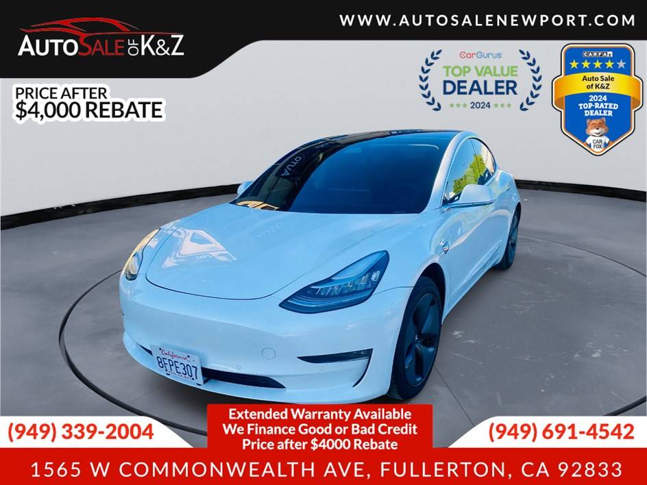 2018 Tesla Model 3 Long Range — Sedan — 100,698 mi — Fullerton, CA