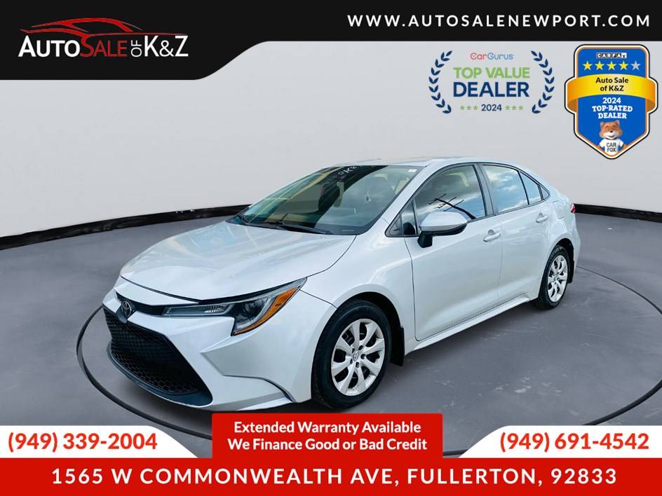 2020 Toyota Corolla LE — Sedan — 71,378 mi — Fullerton, CA