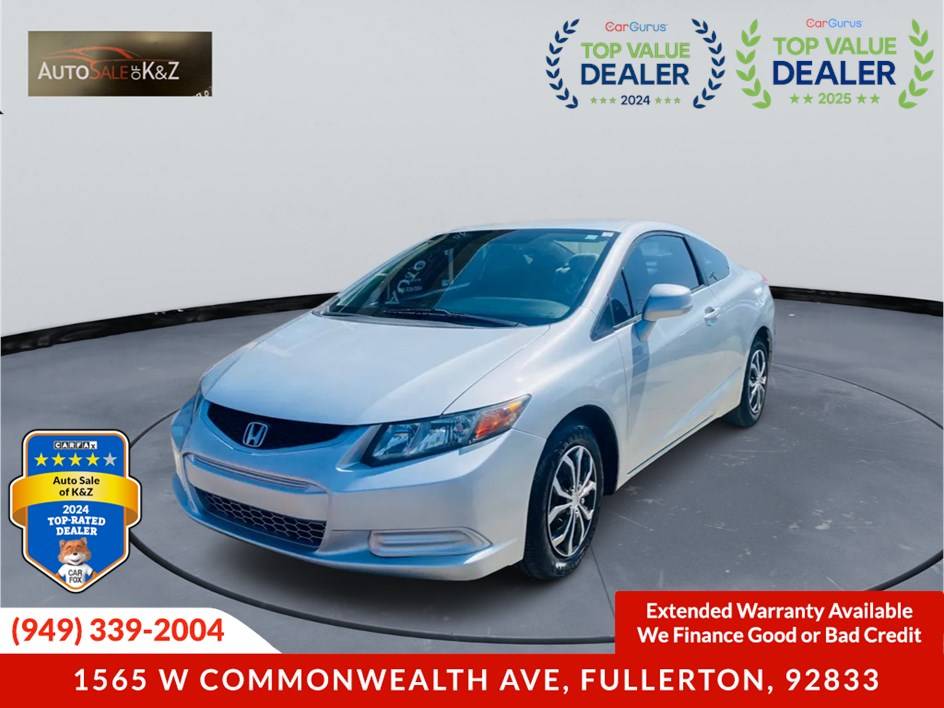 2012 Honda Civic LX — Coupe — 102,183 mi — Fullerton, CA