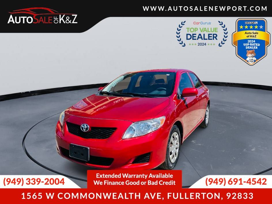 2009 Toyota Corolla Base — Sedan — 86,824 mi — Fullerton, CA
