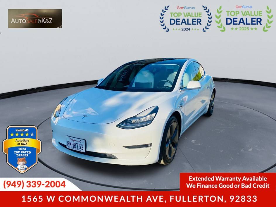 2019 Tesla Model 3 Long Range — Sedan — 109,707 mi — Fullerton, CA