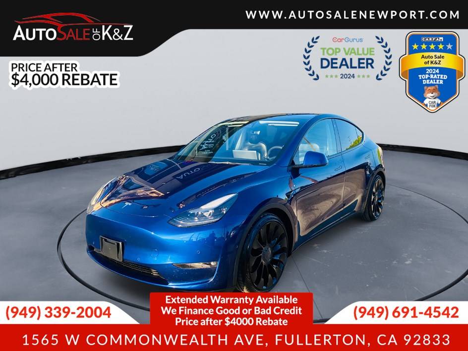 2022 Tesla Model Y Performance — SUV — 69,535 mi — Fullerton, CA