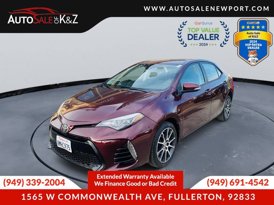 2017 Toyota Corolla SE — Sedan — 127,048 mi — Fullerton, CA