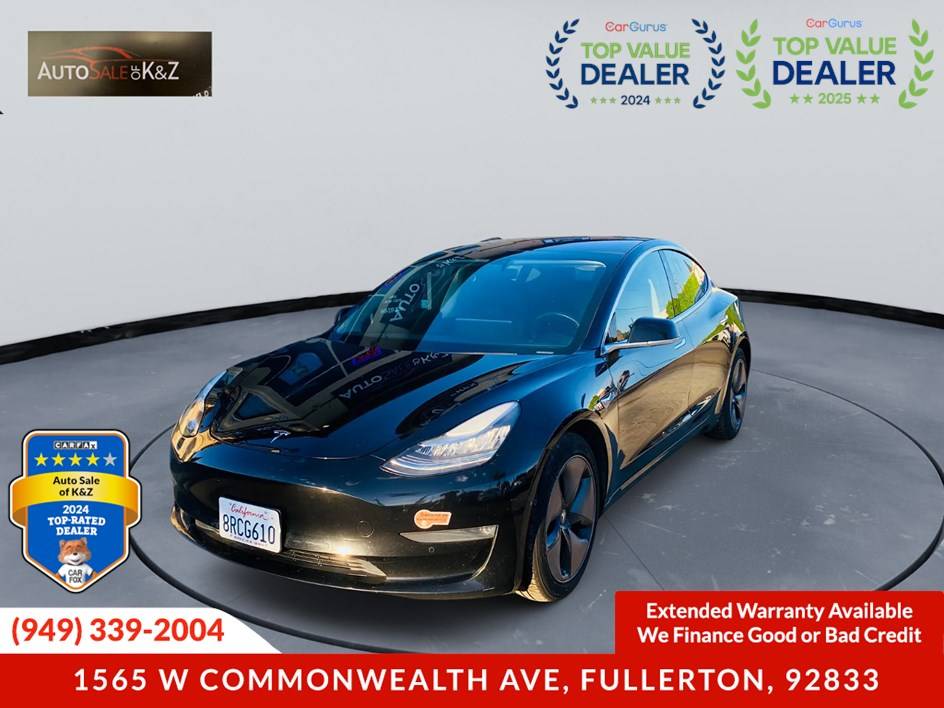 2019 Tesla Model 3 Standard Range Plus — Sedan — 106,056 mi — Fullerton, CA
