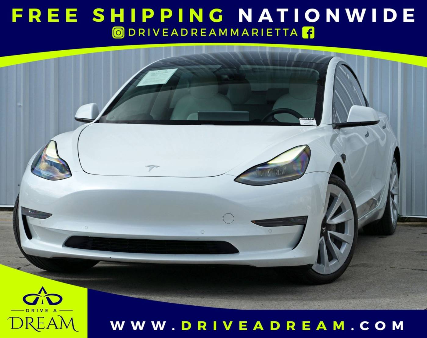 2021 Tesla Model 3 Long Range — Sedan — 59,715 mi — Marietta, GA