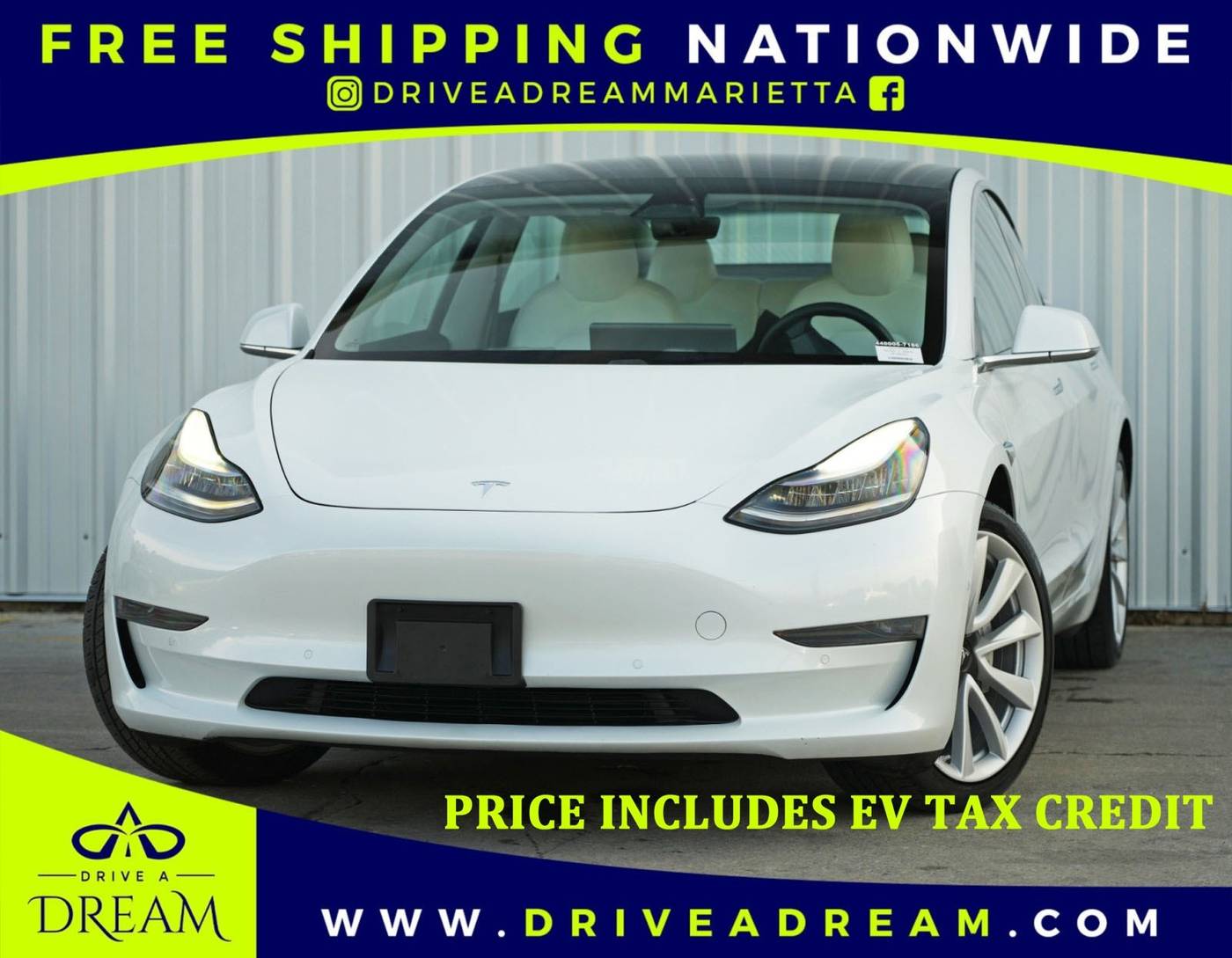 2019 Tesla Model 3 Standard Range Plus — Sedan — 38,937 mi — Marietta, GA