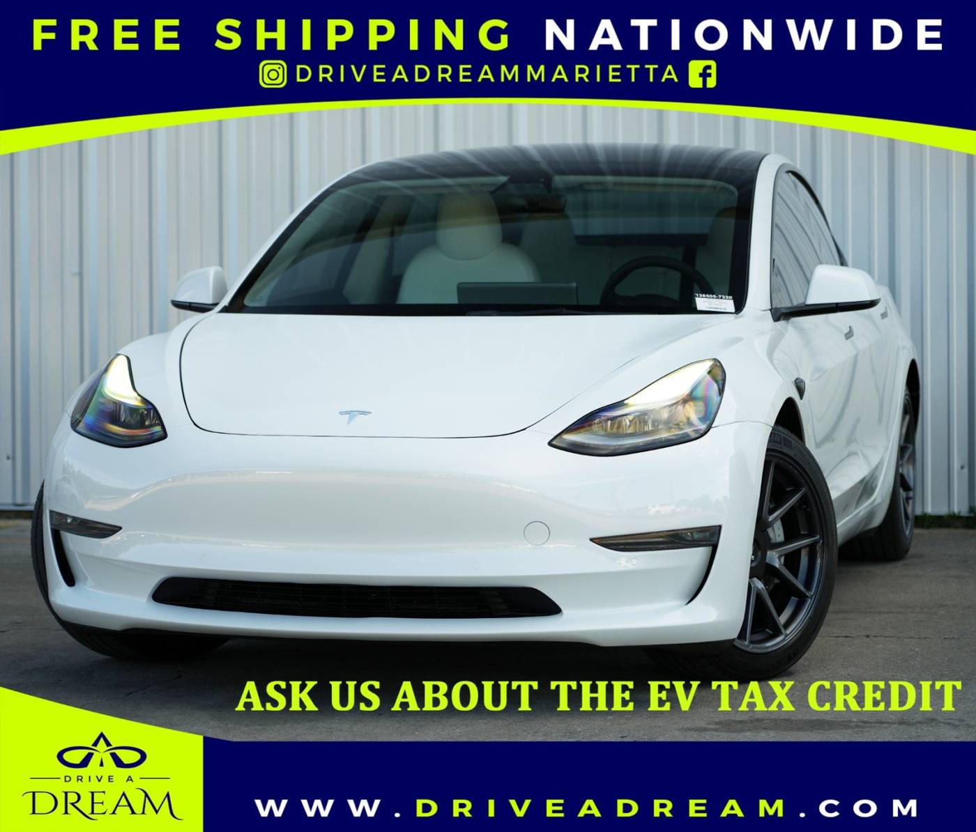 2022 Tesla Model 3 Long Range — Sedan — 35,567 mi — Marietta, GA