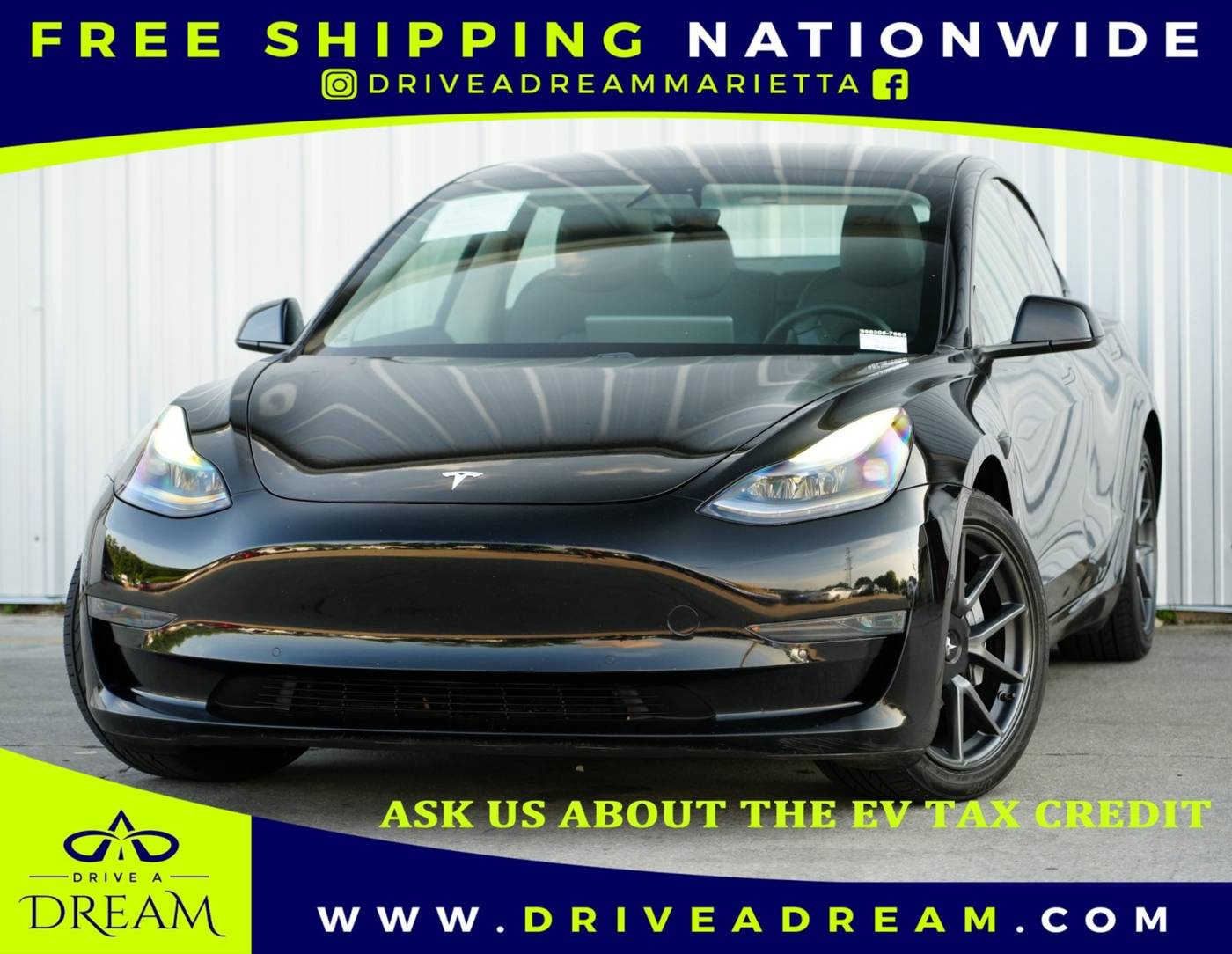 2021 Tesla Model 3 Standard Range Plus — Sedan — 63,539 mi — Marietta, GA