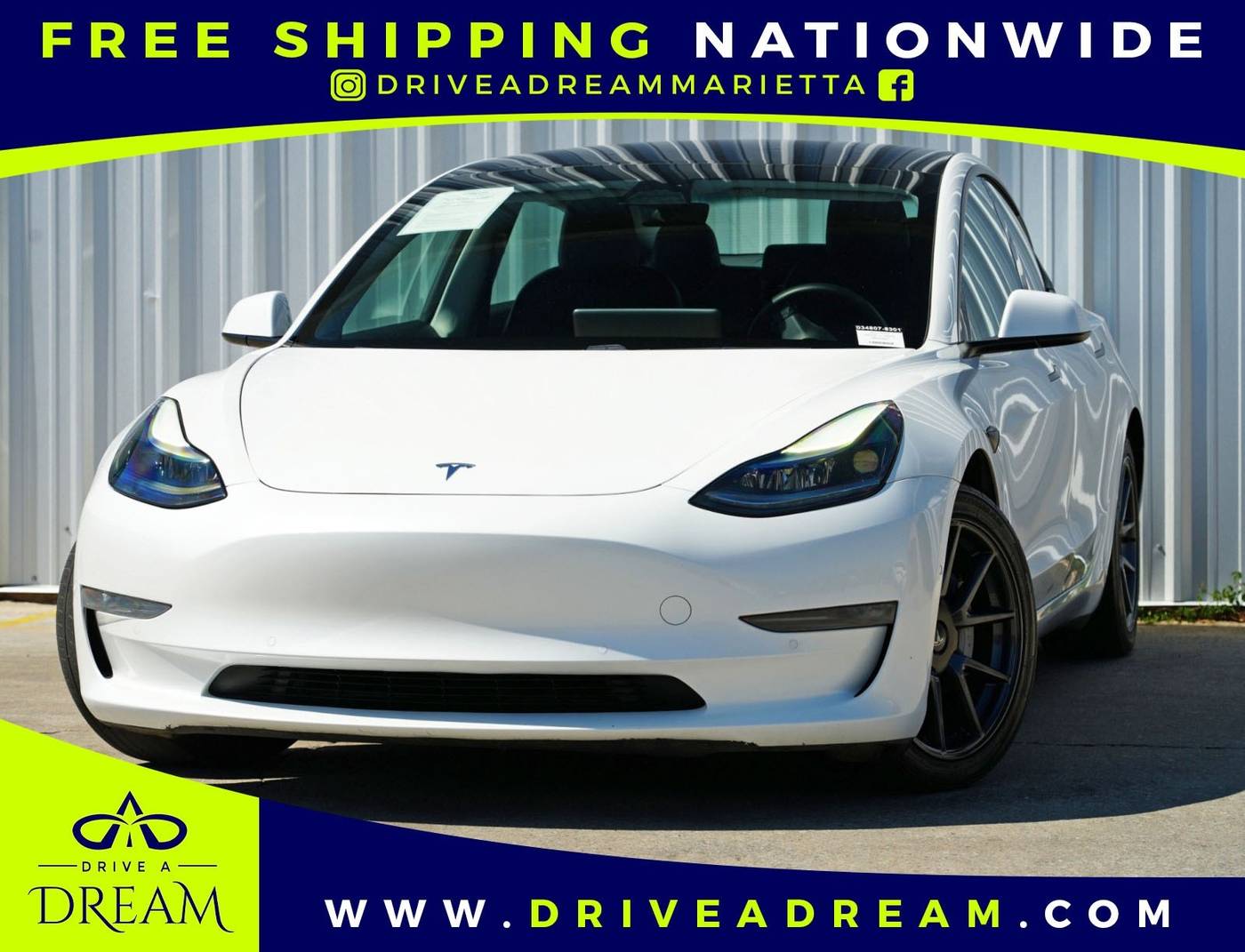 2021 Tesla Model 3 Long Range — Sedan — 65,794 mi — Marietta, GA