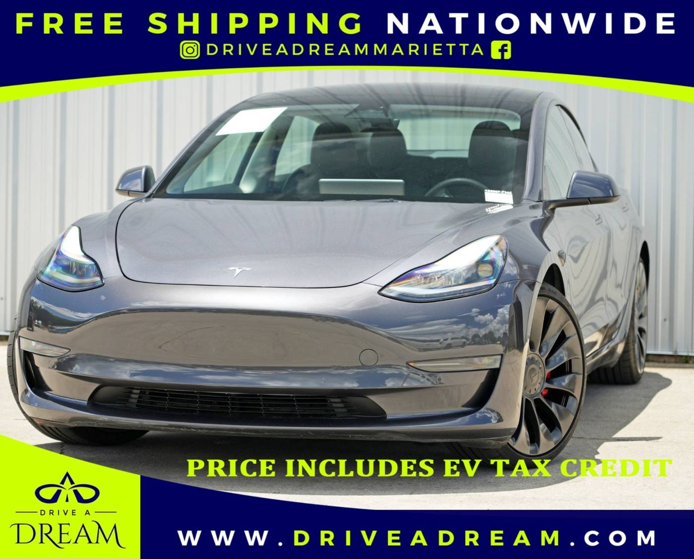 2022 Tesla Model 3 Performance — Sedan — 67,992 mi — Marietta, GA