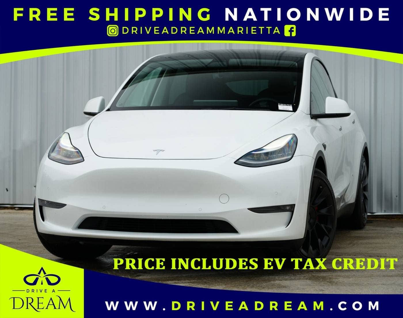 2021 Tesla Model Y Long Range — SUV — 100,837 mi — Marietta, GA