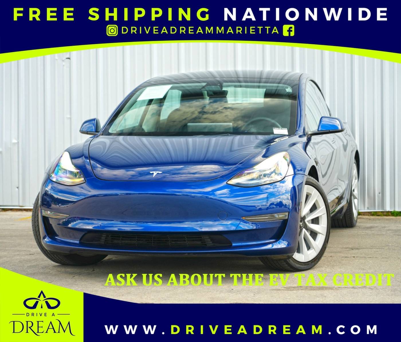 2022 Tesla Model 3 Long Range — Sedan — 26,172 mi — Marietta, GA