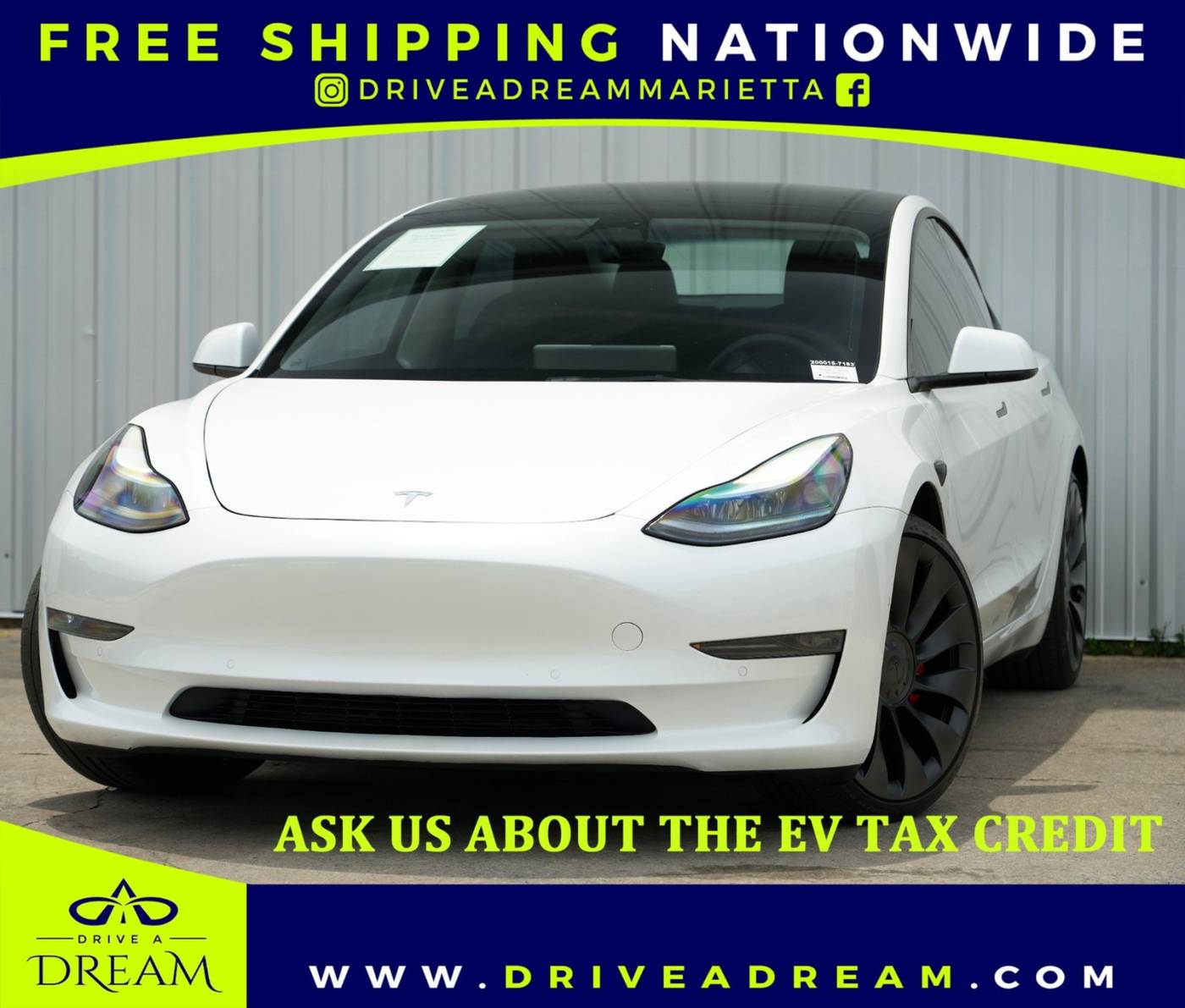 2022 Tesla Model 3 Performance — Sedan — 38,021 mi — Marietta, GA