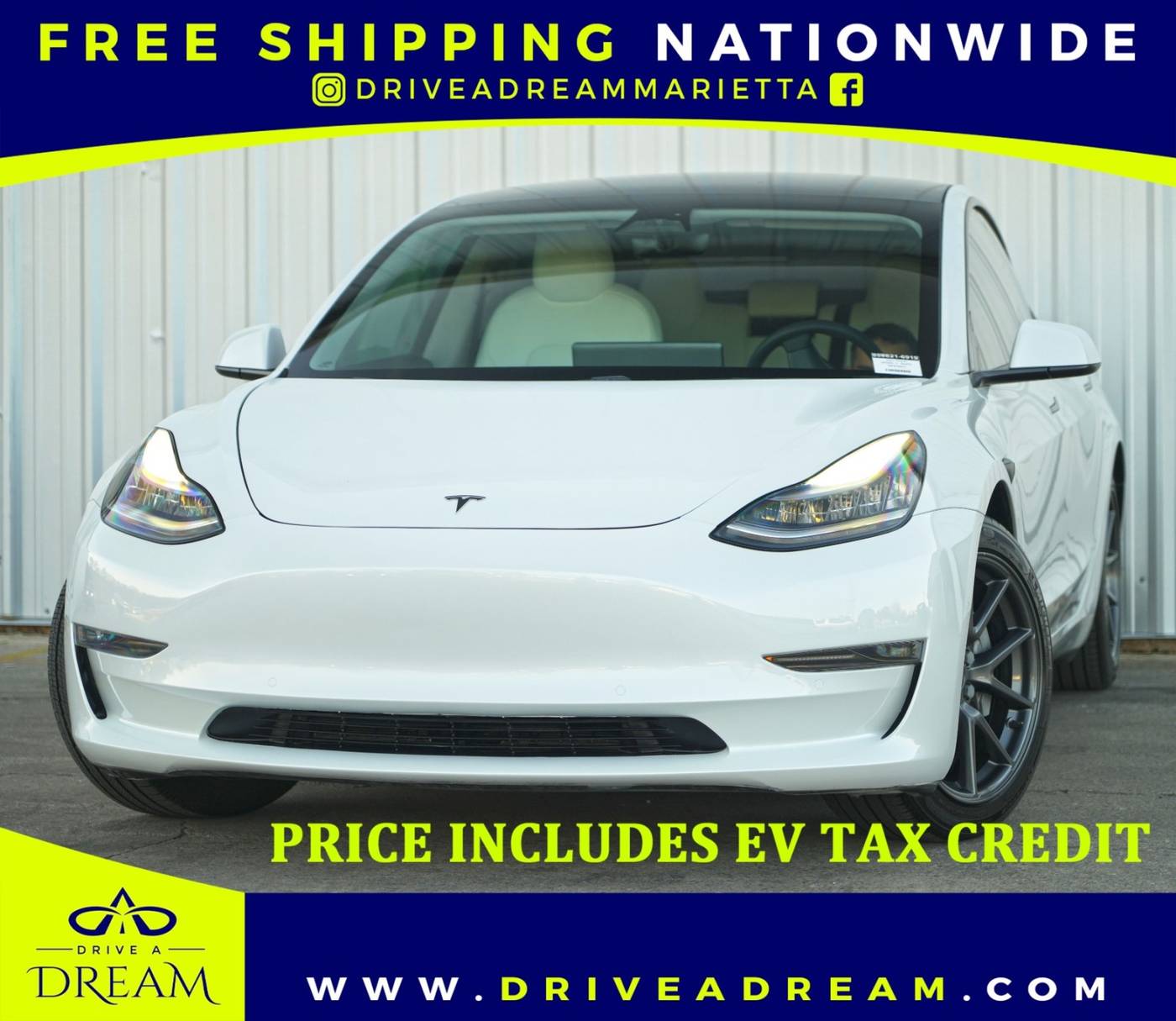 2021 Tesla Model 3 Standard Range Plus — Sedan — 58,875 mi — Marietta, GA