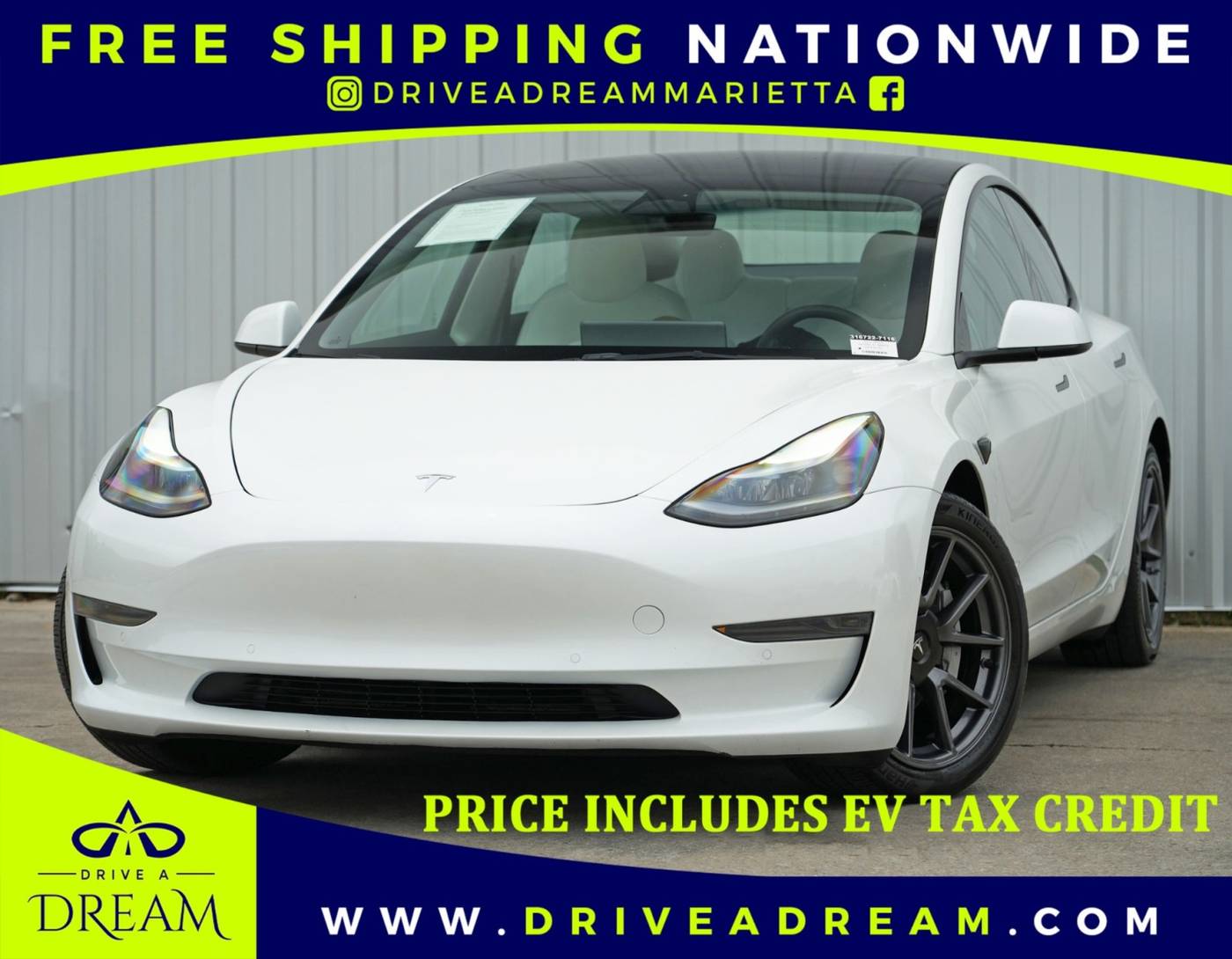 2022 Tesla Model 3 Standard Range Plus — Sedan — 34,543 mi — Marietta, GA