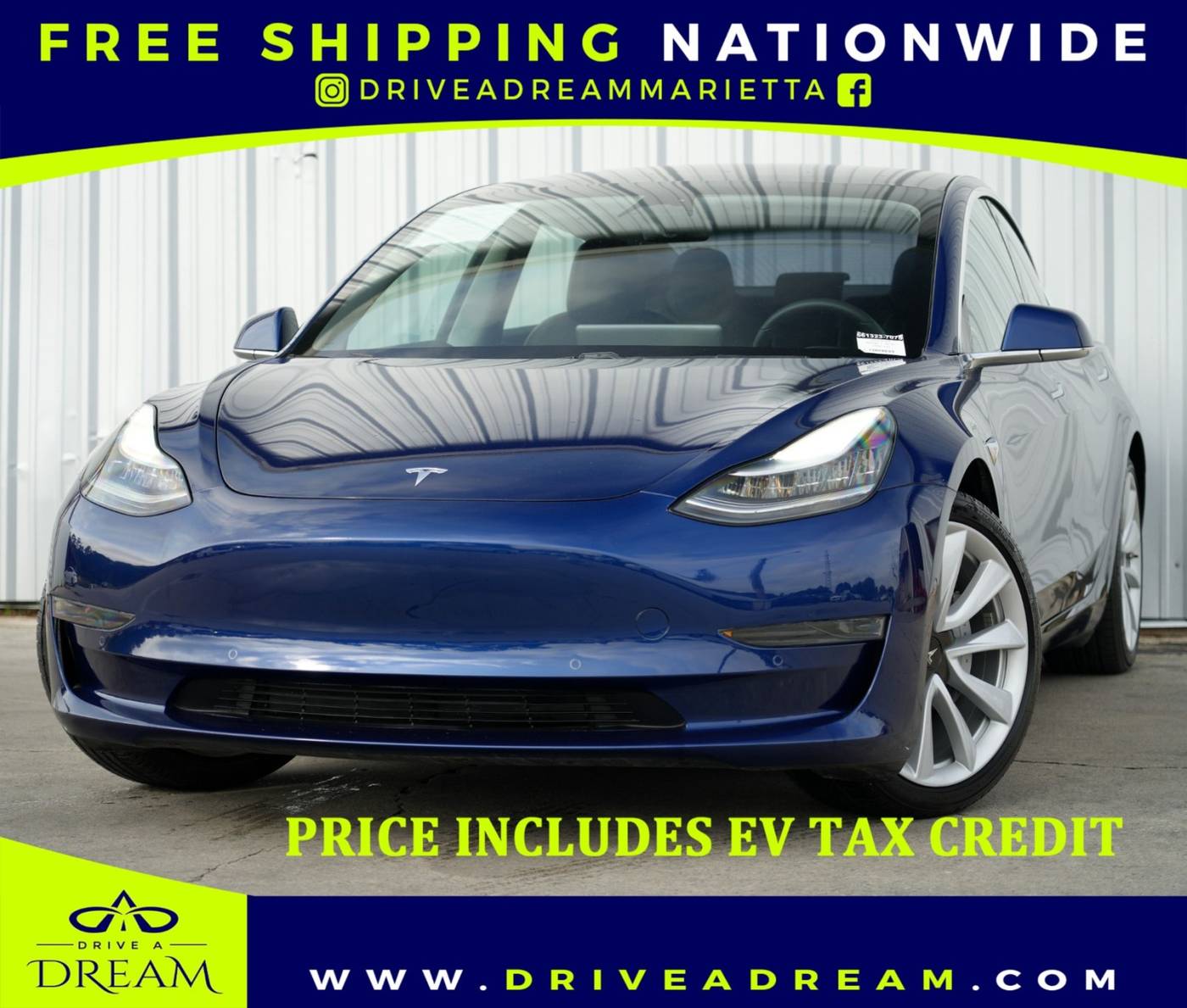 2020 Tesla Model 3 Standard Range Plus — Sedan — 55,973 mi — Marietta, GA