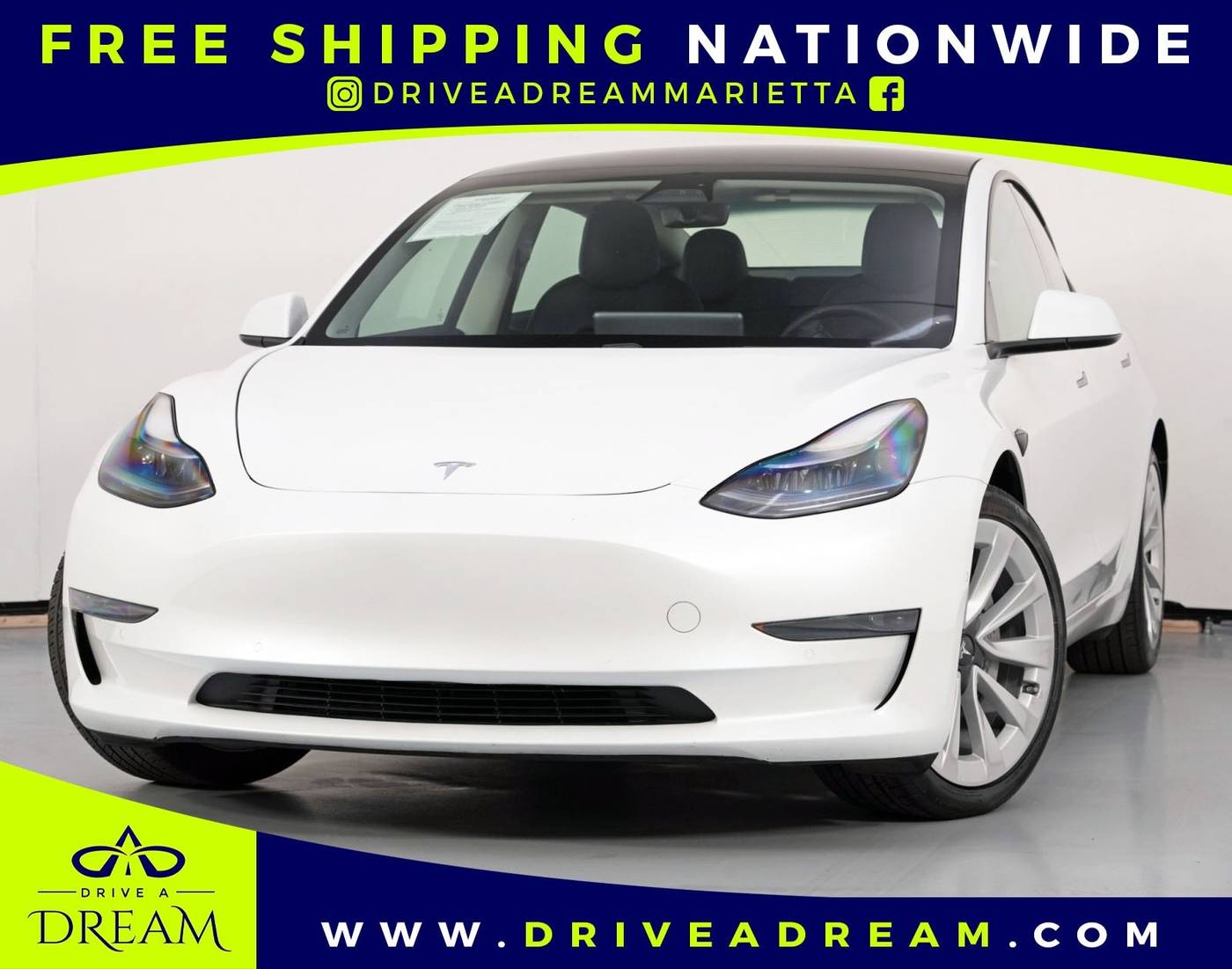 2021 Tesla Model 3 Standard Range Plus — Sedan — 45,493 mi — Marietta, GA