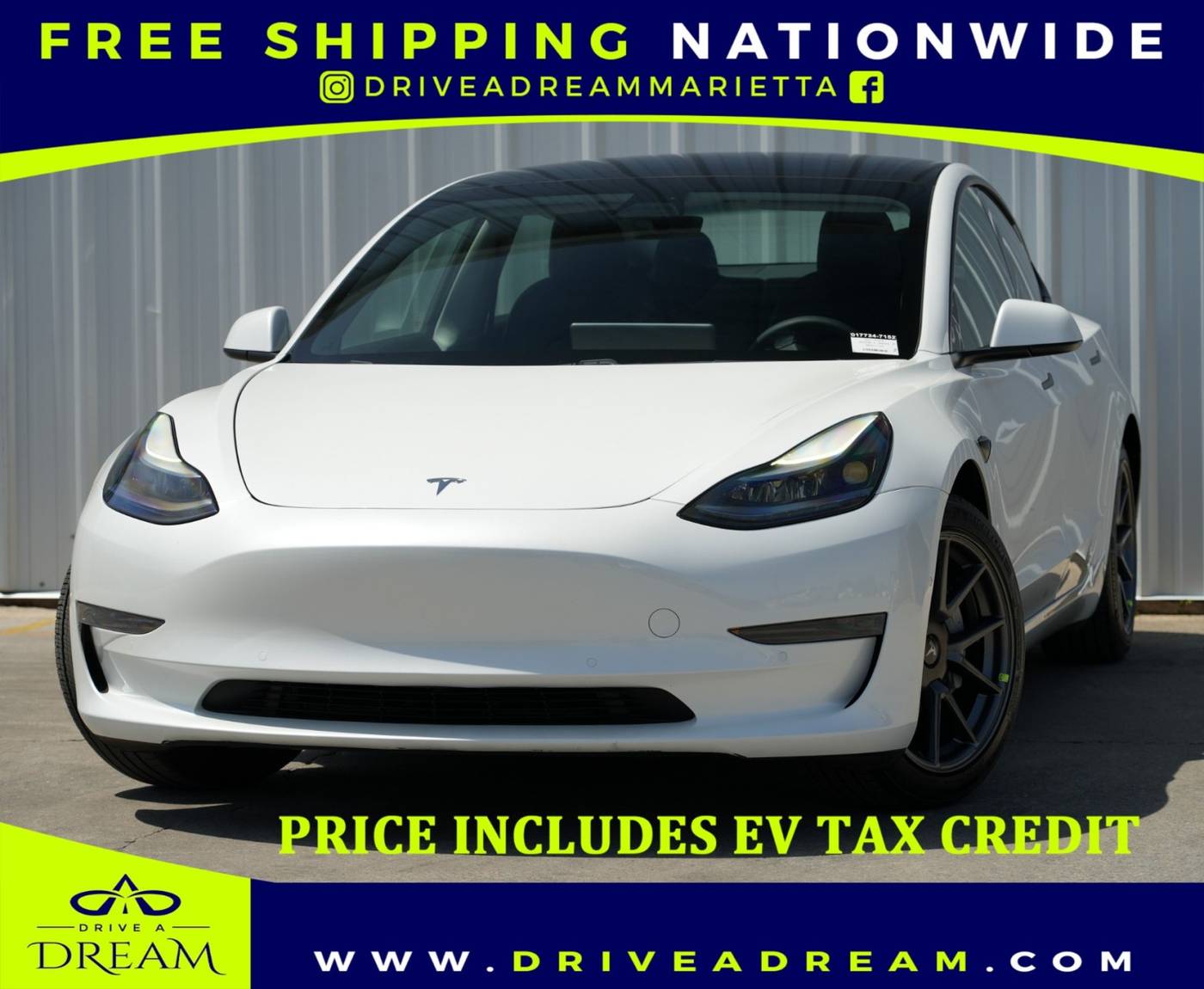 2021 Tesla Model 3 Standard Range Plus — Sedan — 21,781 mi — Marietta, GA