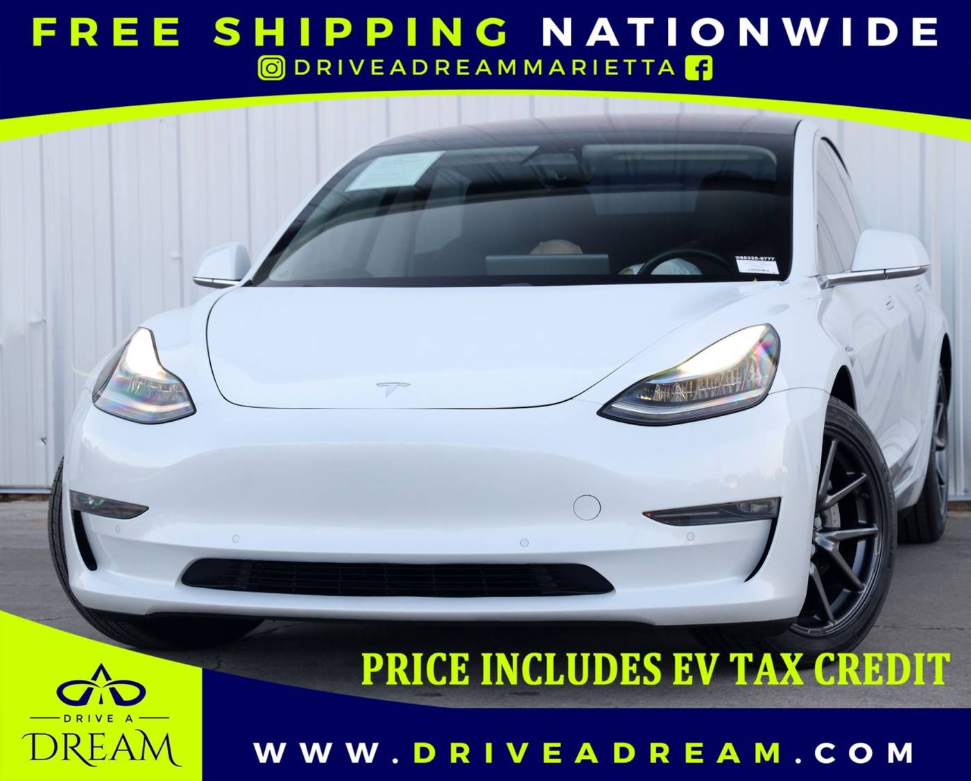 2018 Tesla Model 3 Long Range — Sedan — 47,620 mi — Marietta, GA