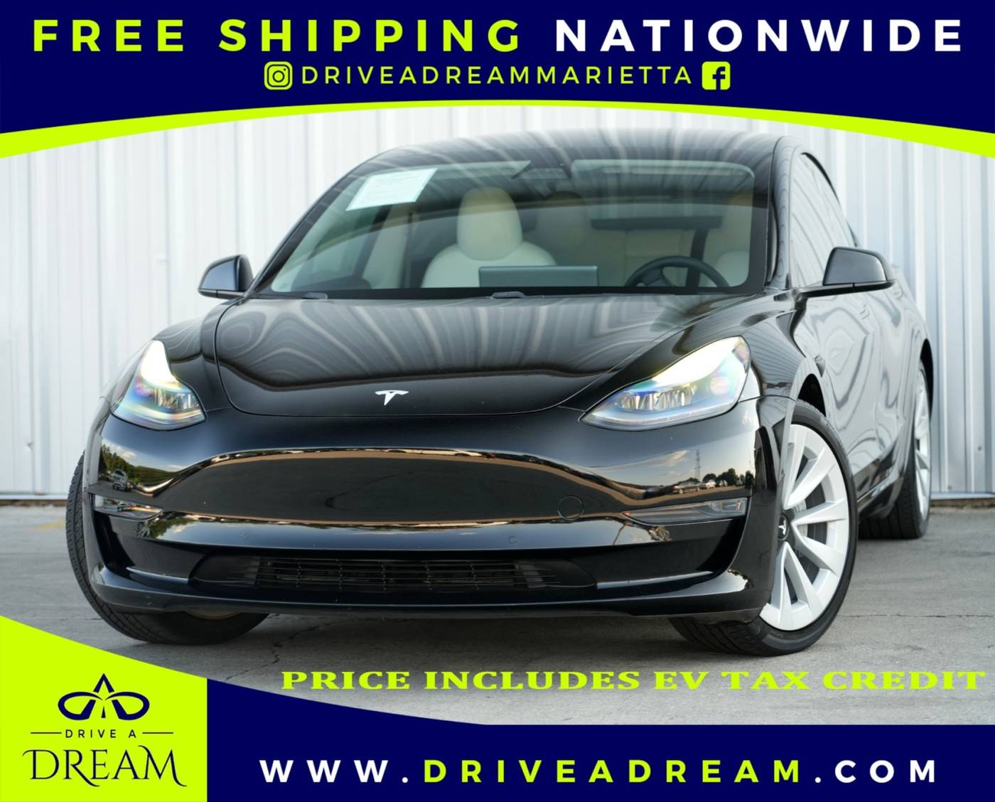 2021 Tesla Model 3 Standard Range Plus — Sedan — 42,168 mi — Marietta, GA