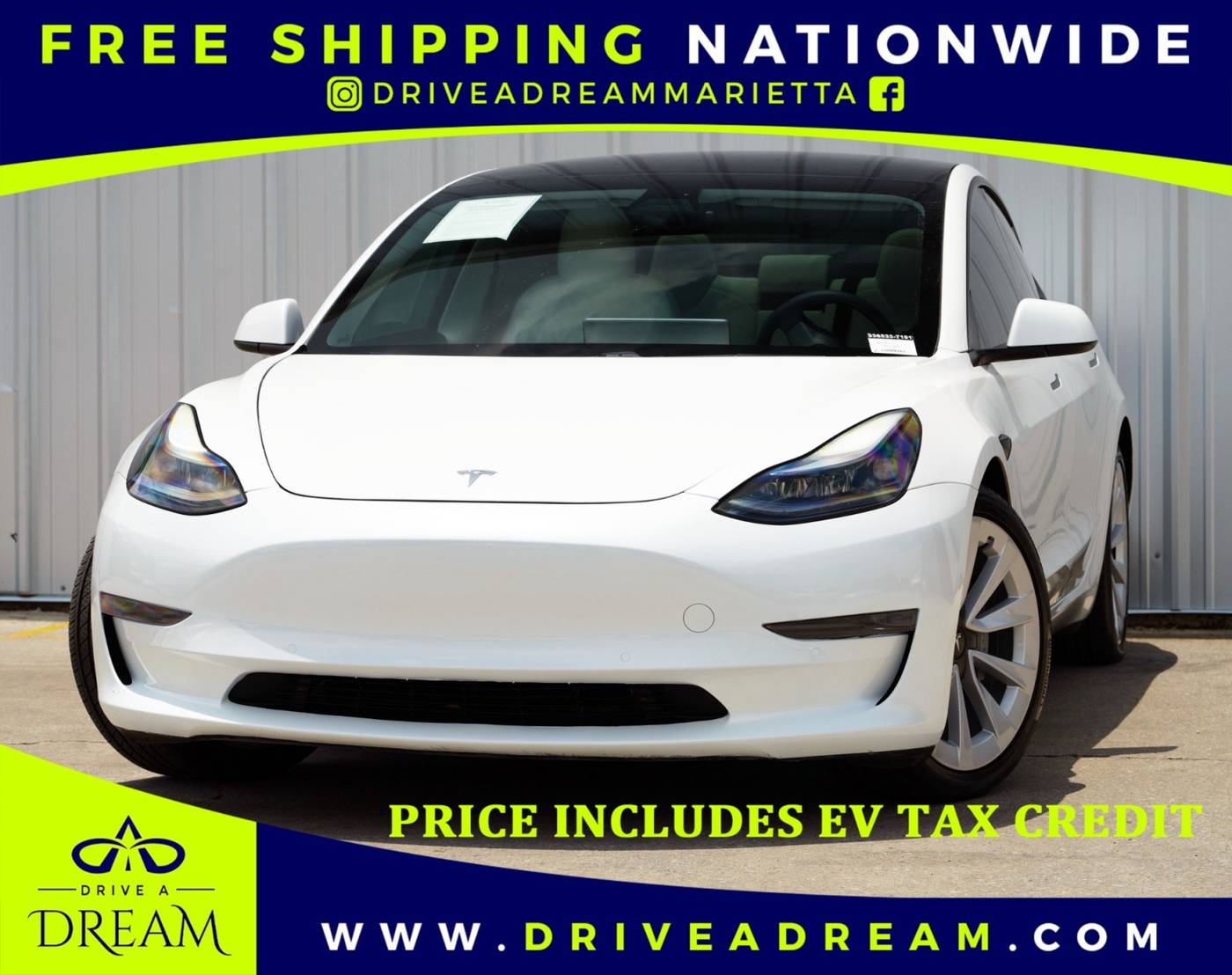 2021 Tesla Model 3 Standard Range Plus — Sedan — 32,522 mi — Marietta, GA