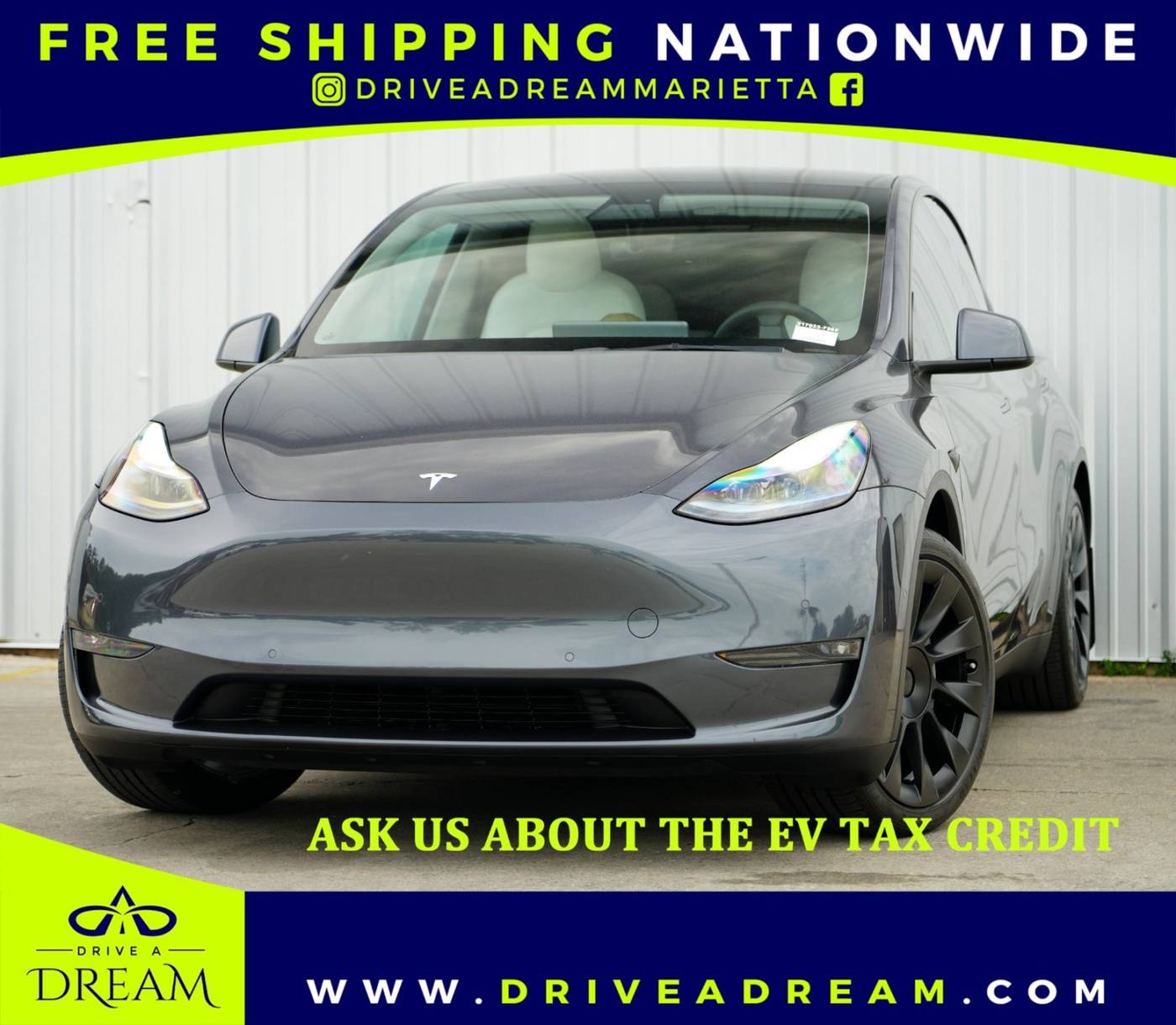 2021 Tesla Model Y Long Range — SUV — 55,271 mi — Marietta, GA