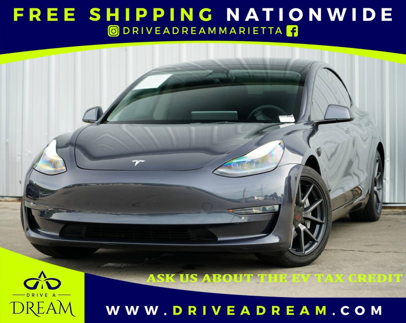 2022 Tesla Model 3 Long Range — Sedan — 53,868 mi — Marietta, GA