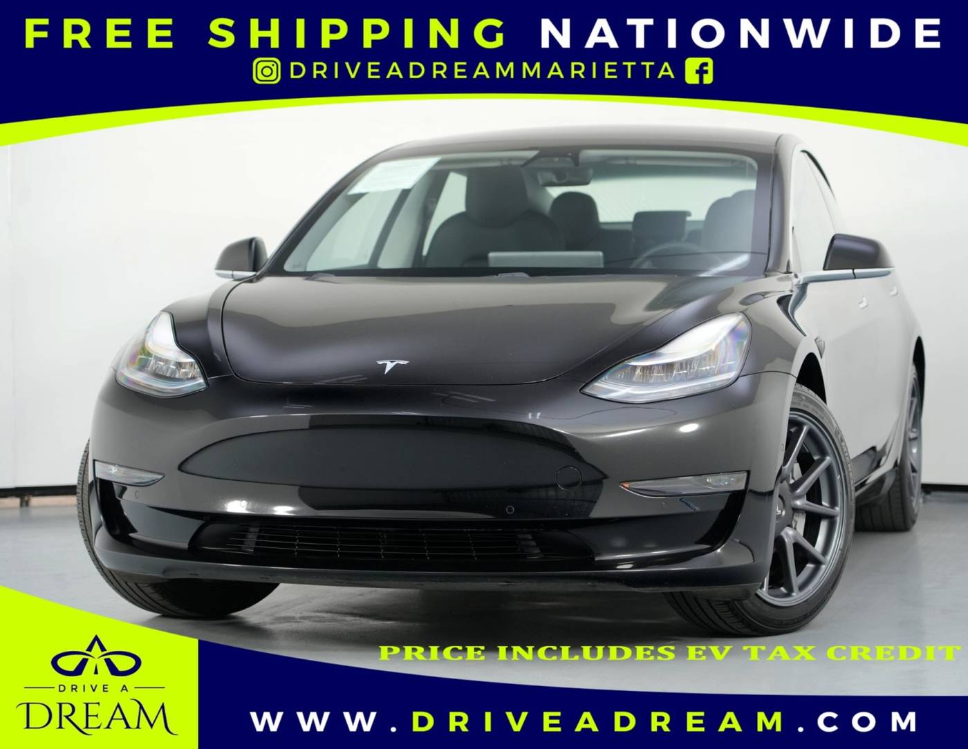 2020 Tesla Model 3 Standard Range Plus — Sedan — 45,082 mi — Marietta, GA