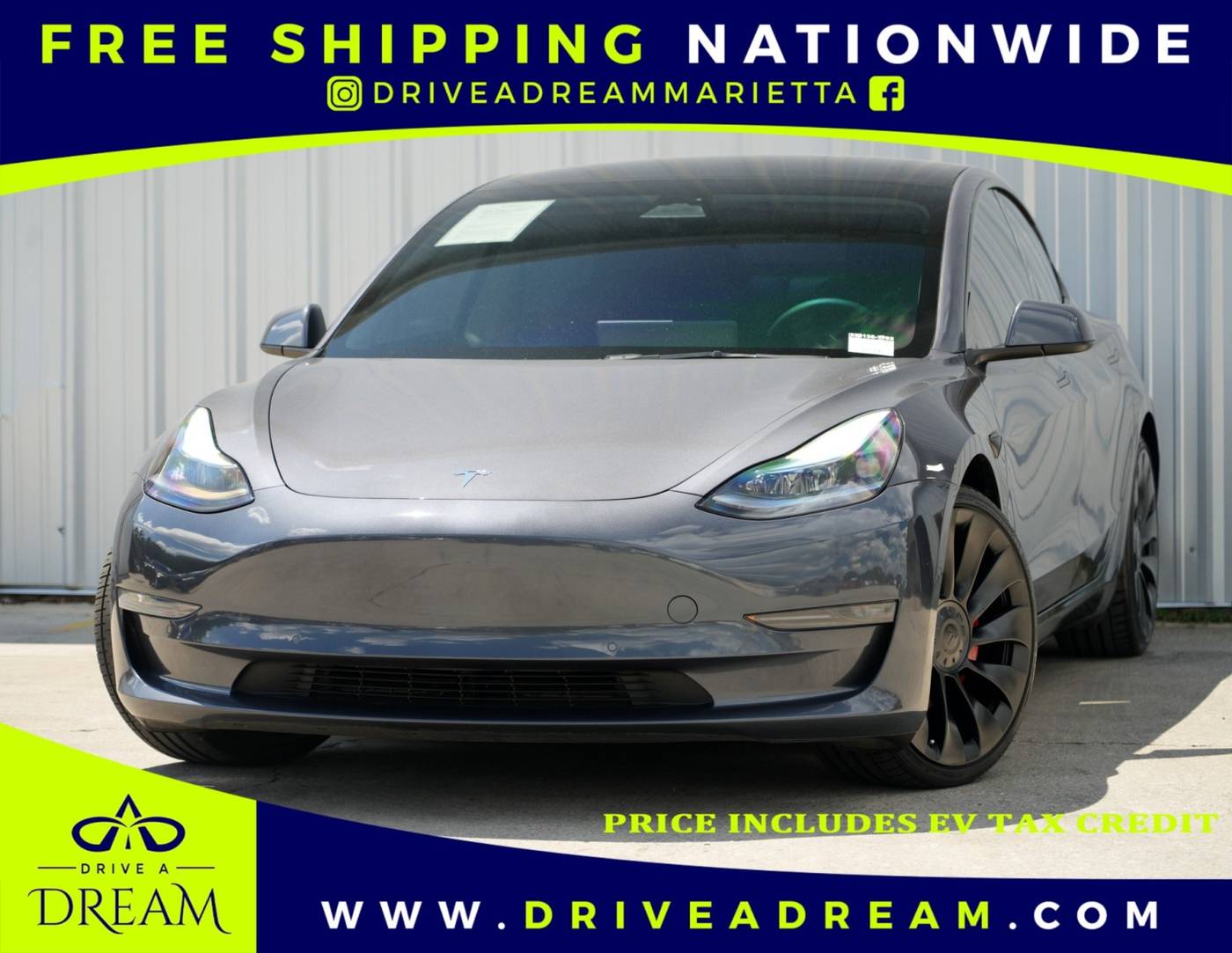 2022 Tesla Model 3 Performance — Sedan — 53,865 mi — Marietta, GA