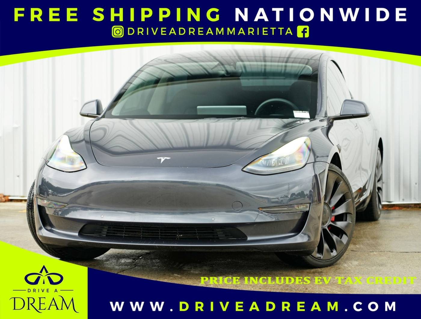 2022 Tesla Model 3 Performance — Sedan — 54,173 mi — Marietta, GA